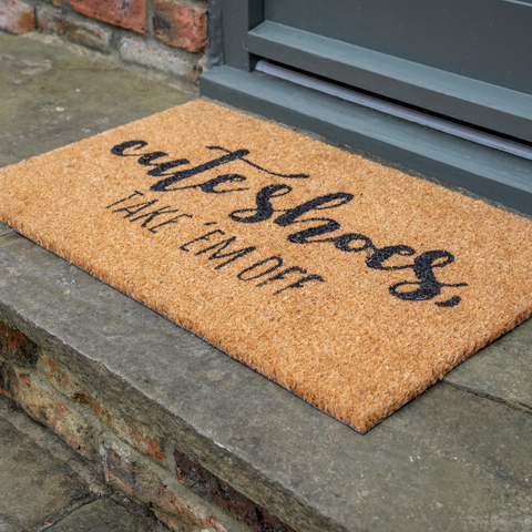 Printed Novelty Sign Coir Door Mat 45cm x 75cm - Indoor and Sheltered Outdoor Use